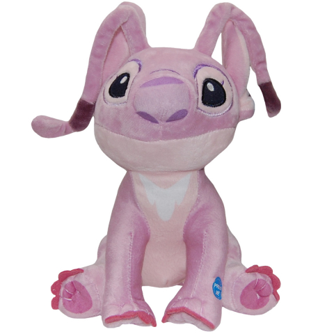 Jucarii 0-1 ani - Jucarie din plus cu sunete Angel, Lilo & Stitch, 20 cm