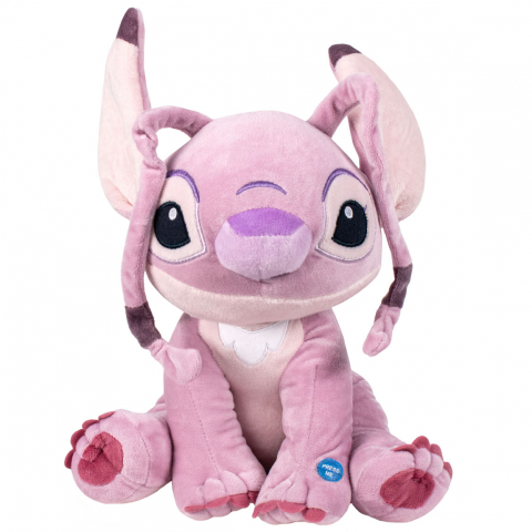 Jucarii 0-1 ani - Jucarie din plus cu sunete Angel, Lilo & Stitch, 26 cm
