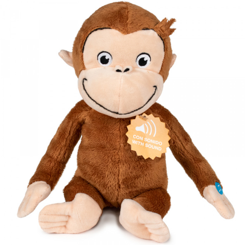 Jucarii 0-1 ani - Play by Play-Jucarie din plus cu sunete Curious George, 24 cm