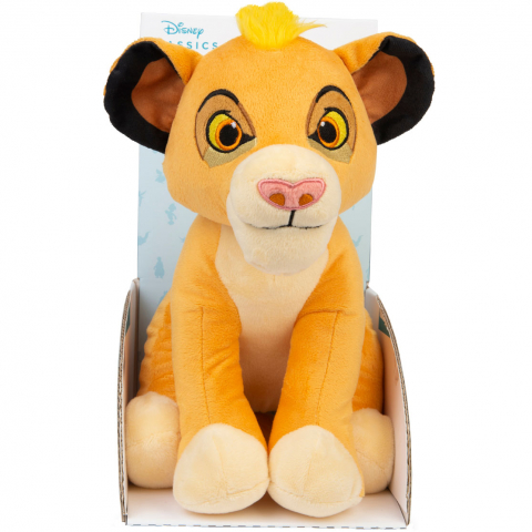 Jucarii 0-1 ani - Jucarie din plus cu sunete Simba, Lion King, 26 cm