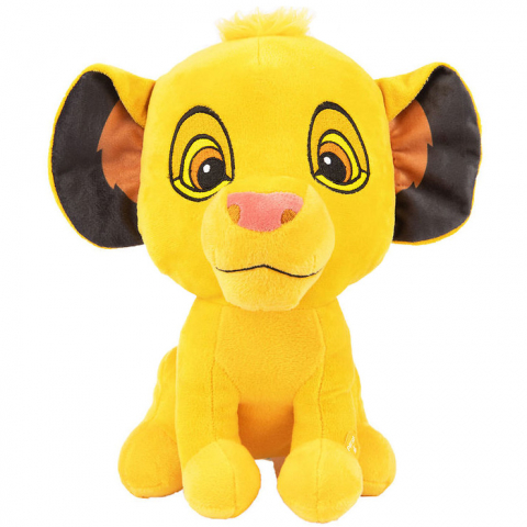 Jucarii 0-1 ani - Jucarie din plus cu sunete Simba, Lion King, 26 cm