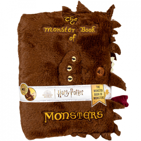 Jucarii 0-1 ani - Jucarie din plus cu sunete The Monster Book of Monsters, 32x24x8 cm, Harry Potter