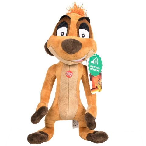 Jucarii 0-1 ani - Jucarie din plus cu sunete Timon, Lion King, 30 cm