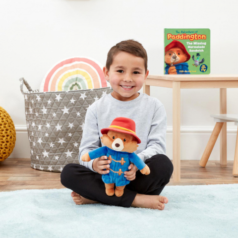 Rainbow Designs-Jucarie din plus cu sunete ursuletul Paddington, 27 cm [5]