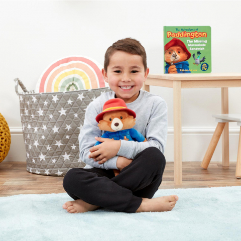 Rainbow Designs-Jucarie din plus cu sunete ursuletul Paddington, 27 cm [4]