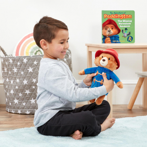 Rainbow Designs-Jucarie din plus cu sunete ursuletul Paddington, 27 cm [3]