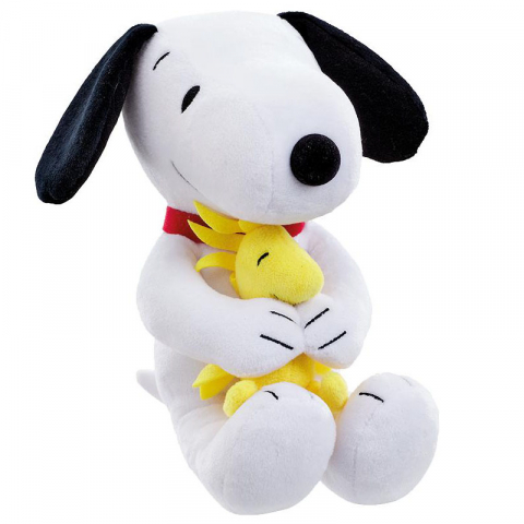 Jucarii 1-3 ani - Rainbow Designs-Jucarie din plus CUDDLY SNOOPY & WOODSTOCK, 18 cm