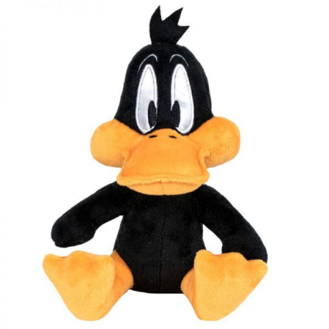 Jucarii 0-1 ani - Jucarie din plus Daffy Duck sitting, Looney Tunes, 16 cm