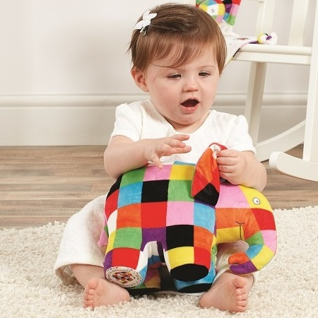 Jucarie din plus Elefantul Elmer, 21 cm [7]