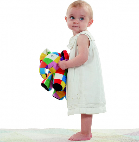 Jucarie din plus Elefantul Elmer, 21 cm [5]