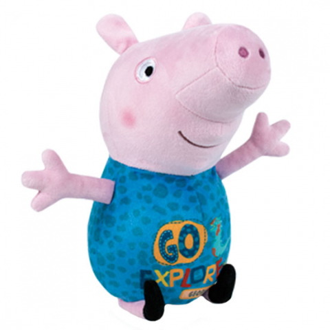 Jucarii 0-1 ani - Play by Play-Jucarie din plus George Go Explore!, Peppa Pig, 25 cm