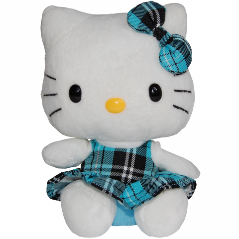 Jucarii 0-1 ani - Play by Play-Jucarie din plus Hello Kitty Blue Kilt, 15 cm