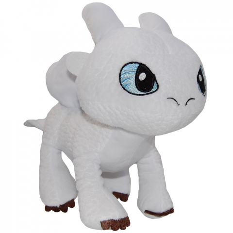 Jucarii 0-1 ani - Jucarie din plus Light Fury soft, Dragons, 30 cm