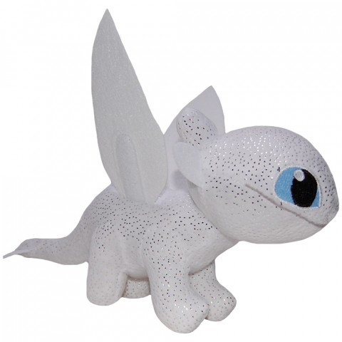 Jucarii 0-1 ani - Play by Play-Jucarie din plus Light Fury Sparkle, Dragons, 28 cm