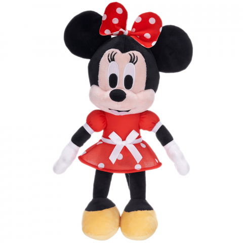 Jucarii 0-1 ani - Jucarie din plus Minnie Mouse cu rochie rosie, 34 cm