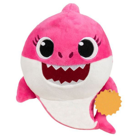 Jucarii 0-1 ani - Jucarie din plus Mummy Shark, Baby Shark, 43 cm