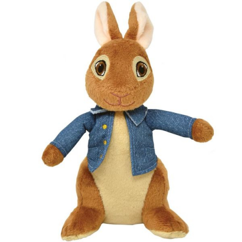 Jucarii 1-3 ani - Rainbow Designs-Jucarie din plus Peter Rabbit Movie in punga de cadou, 17 cm