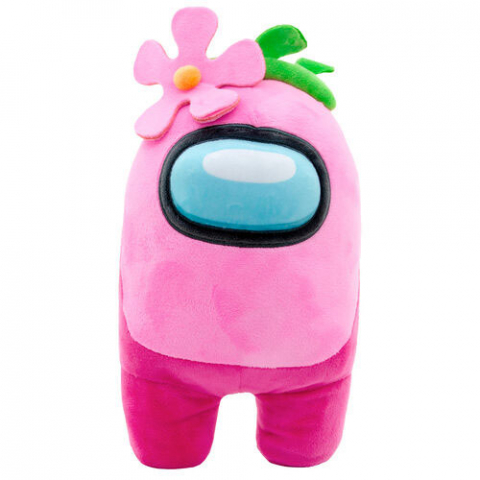 Jucarii 0-1 ani - Jucarie din plus Pink, Among Us, 26 cm