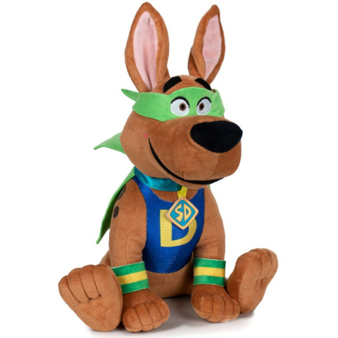 Jucarii 0-1 ani - Jucarie din plus Scooby Mask of the Blue Falcon, Scooby Doo, 29 cm