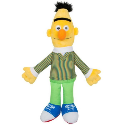 Jucarii 0-1 ani - Jucarie din plus si material textil Bert, Sesame Street, 40 cm