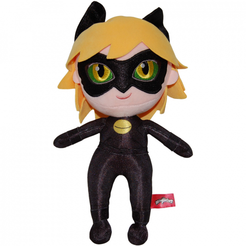 Jucarii 0-1 ani - Jucarie din plus si material textil Cat Noir, Miraculous, 30 cm