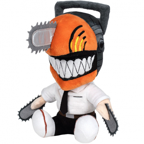 Jucarii 0-1 ani - Jucarie din plus si material textil Chainsaw Man, 22 cm