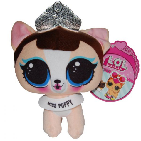 Jucarii 0-1 ani - Play by Play-Jucarie din plus si material textil Miss Puppy, L.O.L. Surprise! Pets, 18 cm