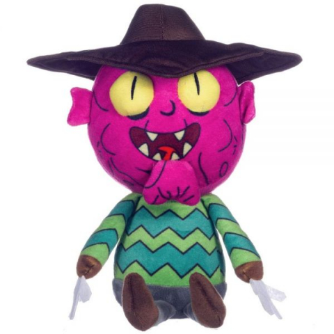 Jucarii 0-1 ani - Jucarie din plus si material textil Scary Terry, Rick and Morty, 28 cm