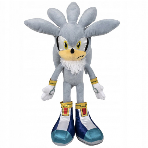 Jucarii 0-1 ani - Jucarie din plus Silver, Sonic Hedgehog, 35 cm