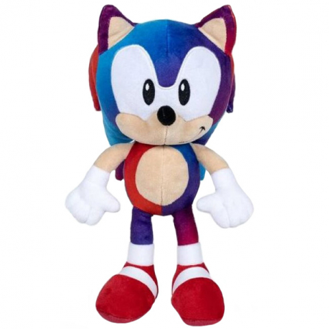 Jucarii 0-1 ani - Jucarie din plus Sonic Gradient albastru-rosu, 28 cm