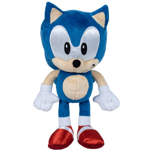 Jucarii 0-1 ani - Jucarie din plus Sonic Hedgehog cu pantofi satinati, 28 cm