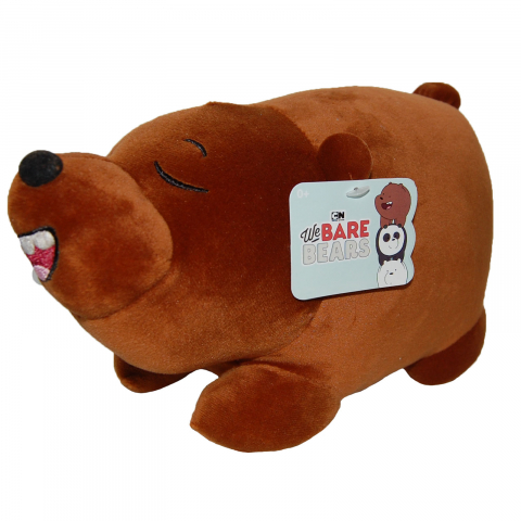Jucarii 0-1 ani - Jucarie din plus spandex Grizzly Sleepy, We Bare Bears, 26 cm