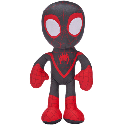 Jucarii educative - Play by Play-Jucarie din plus Spiderman (negru), Spidey & Friends, 36 cm
