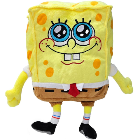Oktató játékok - Jucarie din plus SpongeBob zambind, 22 cm (asezat)