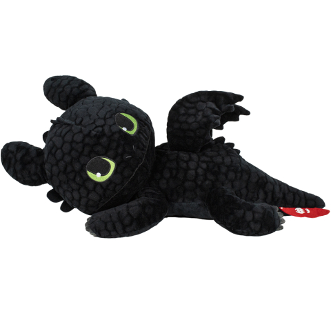 Jucarii educative - Play by Play-Jucarie din plus Toothless intins, Dragons, 32 cm
