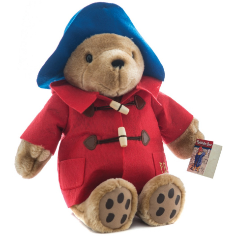 Játékok 1-3 éveseknek - Jucarie din plus Ursuletul Paddington cu haina rosie, 36 cm