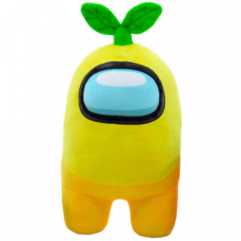 Jucarii 0-1 ani - Jucarie din plus Yellow, Among Us, 26 cm