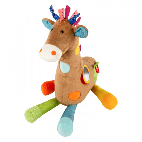 Jucarii 3-5 ani - Sigikid-Jucarie gigant din plus cu activitati Girafa, PlayQ Sigikid