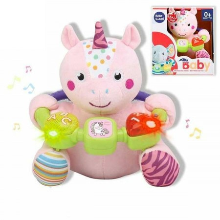 Cadouri botez - Reig Musicales-Jucarie interactiva bebe cu activitati si lumini 20 cm - Unicorn