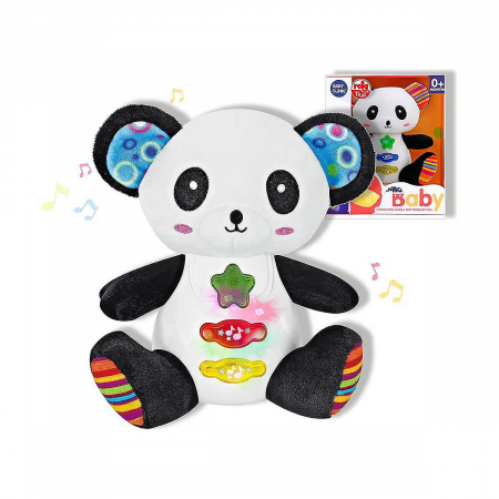 Cadouri botez - Reig Musicales-Jucarie interactiva bebe cu sunete si lumini 15 cm - Panda