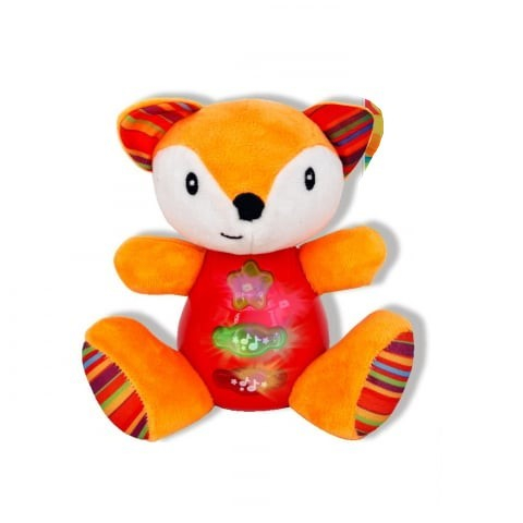 Cadouri botez - Reig Musicales-Jucarie interactiva bebe cu sunete si lumini 15 cm - Vulpe