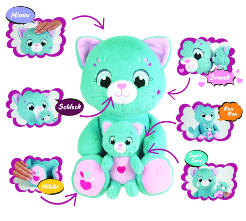 Jucarie Interactiva Jemini Cu 6 Functii-Mama Si Puiul Pisica [2]