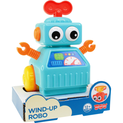 Jucarii educative - Little Learner-Jucarie interactiva - Robotel cu cheita (albastru)