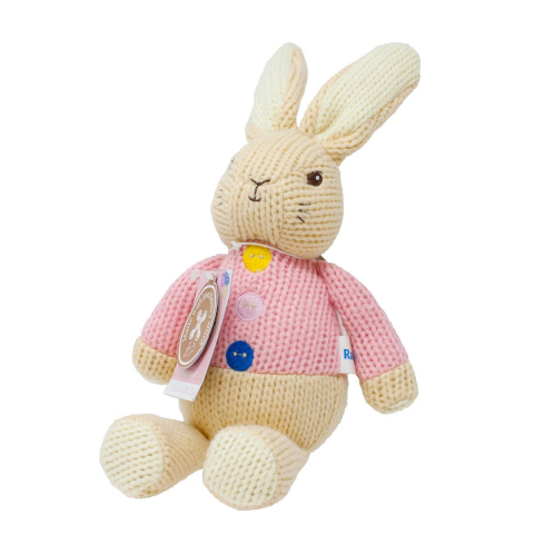 Rainbow Designs-Jucarie Made with Love Flopsy Rabbit, 30 cm [2]