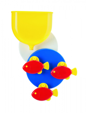 Játékok 1-3 éveseknek - AMBI TOYS-Jucarie pentru baie - Cursa pestisorilor