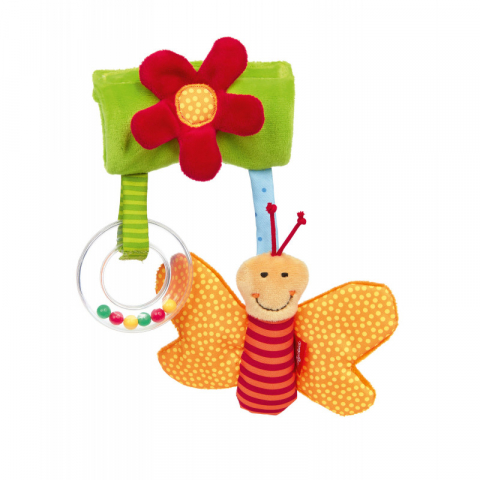 Jucarii 1-3 ani - Sigikid-Jucarie pentru bebelusi Fluturas cu zornaitoare, PlayQ Sigikid