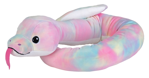 Oktató játékok - Jucarie Sarpe Roz Squishy - Antistres, Material Moale, Distractiv pentru Copii