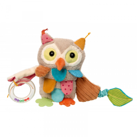 Jucarii 1-3 ani - Sigikid-Jucarie senzoriala din plus cu activitati si vibratii Bufnita, PlayQ Sigikid