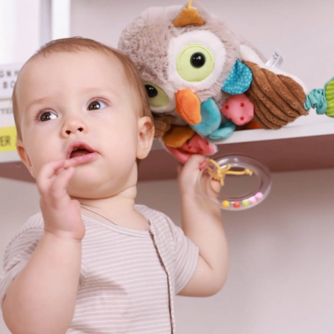 Sigikid-Jucarie senzoriala din plus cu activitati si vibratii Bufnita, PlayQ Sigikid [5]