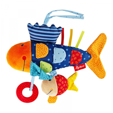 Jucarii 1-3 ani - Sigikid-Jucarie senzoriala din plus cu activitati si vibratii Peste, PlayQ Sigikid